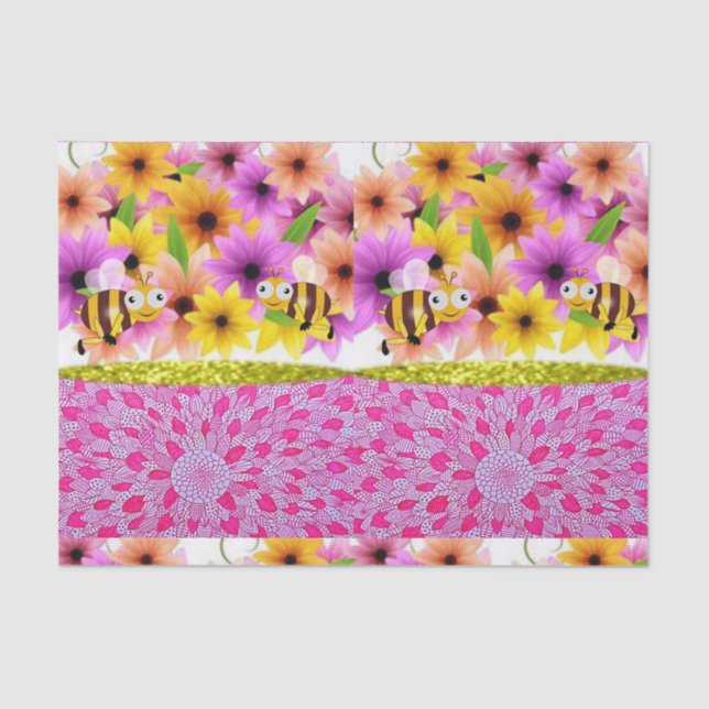 Seda Dia de as mães de papel tecidular (Frente )