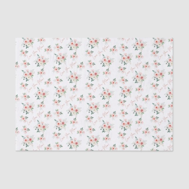 Seda Dia de as mães Papel no Tecido (Frente )