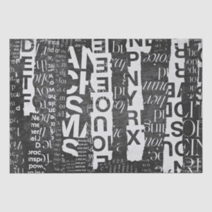 Seda Dissociação de Arte de Colagem de Texto ou Papel T