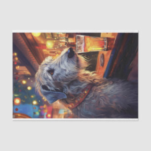 Seda Dissociação do Wolfhound irlandês no papel de teci