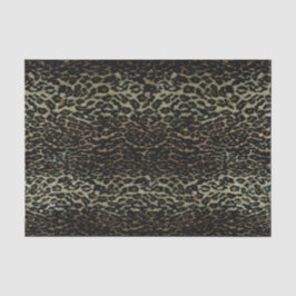 Seda do lenço de papel do impressão do leopardo