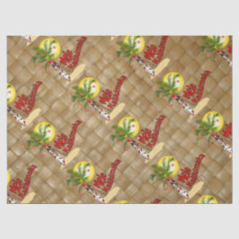 Seda  do lenço de papel do Natal de Mele Kalikimaka da