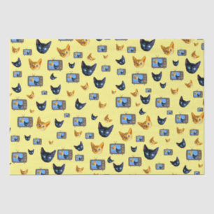Seda Docinho e papel para tecidos de Beep kitten