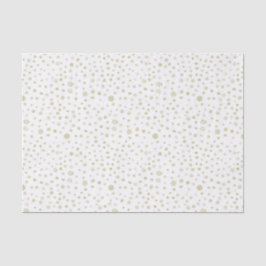 Seda Dourado Papel de Tecido Confetti Watercolor Dots