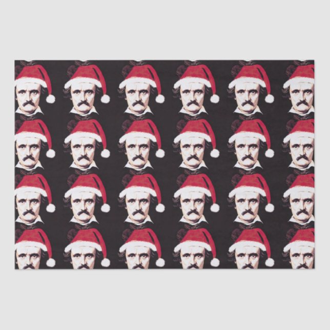 Seda Edgar Allan Poe, Gótico De Papel Tecidual De Natal (Frente )