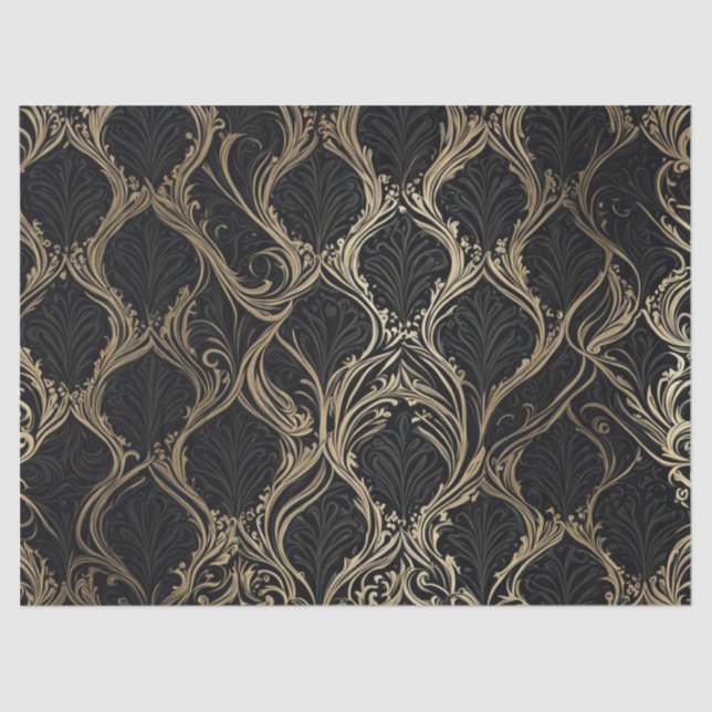 Seda Elegância do ouro sobre o papel de dissociação pre (Frente )