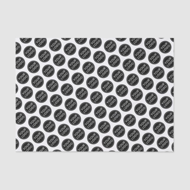 Seda Embalagem comercial de papel de tecidos com logoti (Frente )