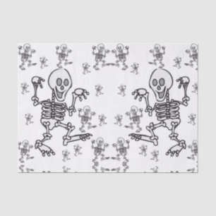 Seda Esqueletos decorativos de papel tissue halloween