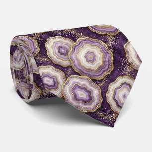 Seda Falsa de Luxo Gravata de Pescoço Deep Plum