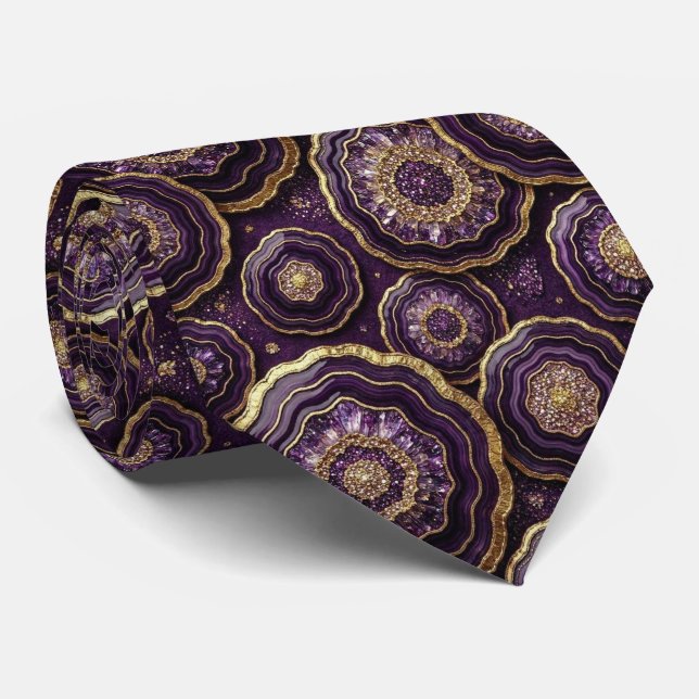 Seda Falsa de Luxo | Gravata de Pescoço Deep Plum  (Rolled)