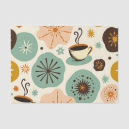 Seda Farmhouse Brew: Papel de Tecido de Café Russo