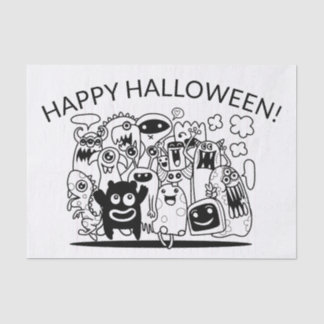 Seda FELIZ HALLOWEEN! FELIZMENTE MONSTERS - Papel de Te