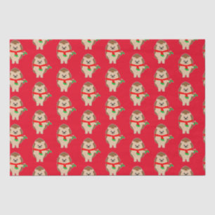 Seda Feliz Natal Holly: Seja Jolly! Papel de empacotame