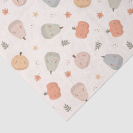 Seda Feliz Padrão de Abóbora Cuta - Papel Tecidual