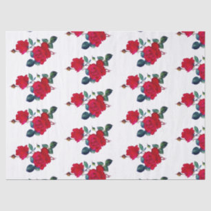 Seda Fileiras do lenço de papel vermelho das rosas
