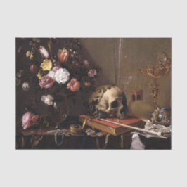 Seda Folga de Vintage e Rosas Papel Tecido de Decoupage