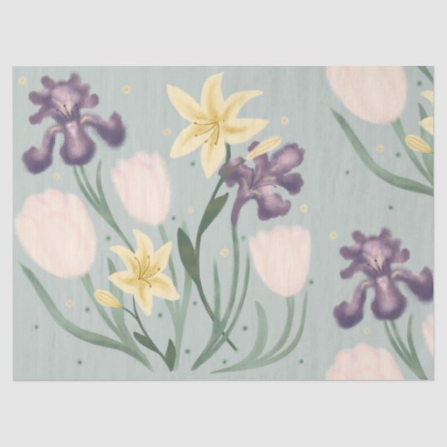 Seda Folha de papel tecidular (Frente )