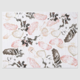 Seda Folhas de Boho e Papel de Tecido de Penas