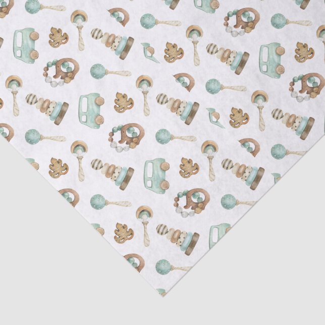 Seda Folhas de papel tissue, Brinquedos Antigos Fundo B (Detalhes)