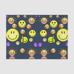 Seda Folhas decorativas de papel tecidular