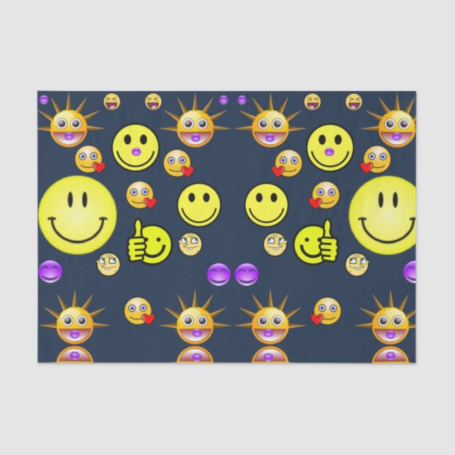 Seda Folhas decorativas de papel tecidular (Frente )