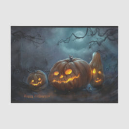 Seda Folhas do lenço de papel da abóbora do Dia das