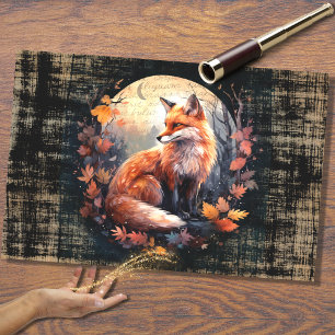 Seda Fox no Luar 4 Papel de Decoupage