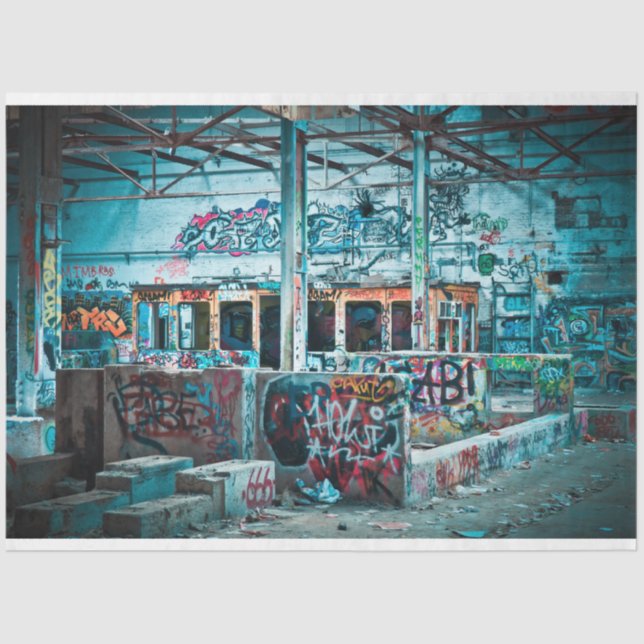 Seda Grafite Urbano 25 Papel Tecido de Decoupage (Frente )