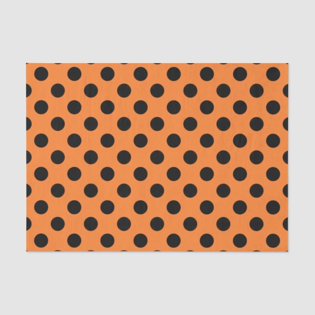 Seda Grande lenço de papel alaranjado & preto das (Frente )