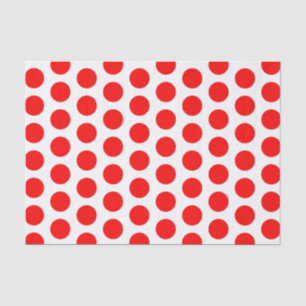 Seda Grande lenço de papel vermelho e branco das