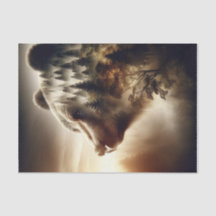 Guardião do Papel de Decoupage do Urso Florestal