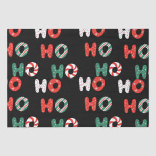 Seda Ho Ho Ho Papel Tecido de Natal