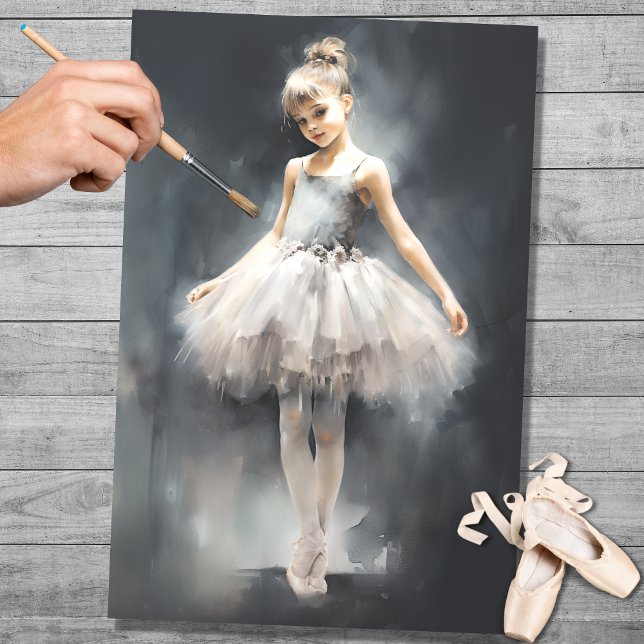Seda Jovem Ballerina 1 Papel de Decoupage (Criador carregado)