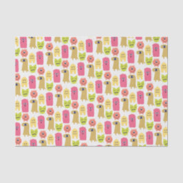 Seda Kawaii Monster Birthday - Papel de Tecido