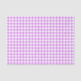 Seda Lavanda de papel tecido Gingham com aquarela