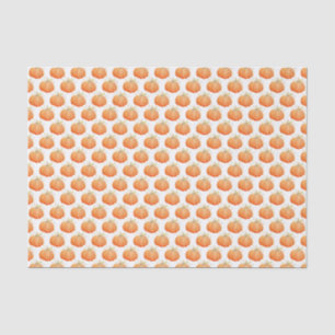 Seda Lenço de papel alaranjado da arte da aguarela da