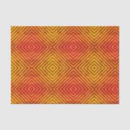 Seda Lenço de papel ALARANJADO E PRETO