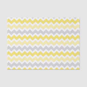 Seda Lenço de papel amarelo cinzento do teste padrão 