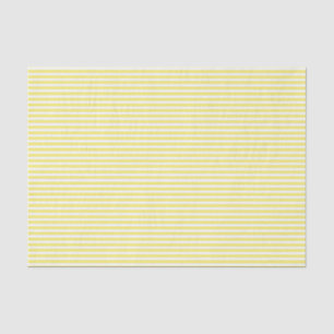Seda Lenço de papel amarelo e branco da listra do Pin
