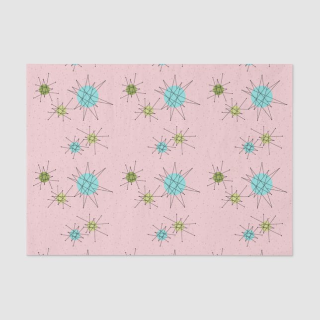 Seda Lenço de papel atômico icónico cor-de-rosa de (Frente )