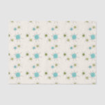 Seda Lenço de papel atômico icónico de Starbursts<br><div class="desc">Este teste padrão atômico icónico do lenço de papel de Starbursts caracteriza starbursts atômicos icónicos. Isso é direito! A velha escola, o fundo colorido de creme com salpicos do ouro é o contexto perfeito para a turquesa vibrante, o aipo reconfortante, e os círculos coloridos do verde kitschy da pera. Os...</div>