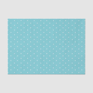 Seda Lenço de papel azul das bolinhas