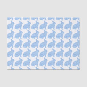 Seda Lenço de papel azul do papel de embrulho do coelh
