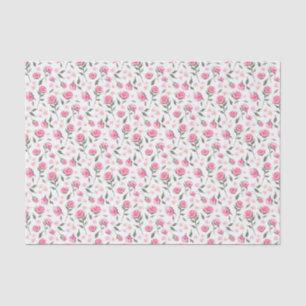 Seda Lenço de papel bonito feminino dos rosas do chiqu