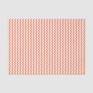 Seda Lenço de papel branco coral do teste padrão de