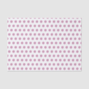 Seda Lenço de papel cor-de-rosa da margarida