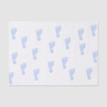 Lenço de papel cor-de-rosa das pegadas 10lb do