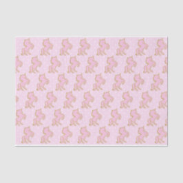 Seda Lenço de papel cor-de-rosa dos unicórnios