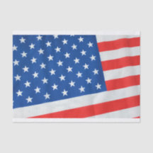 Lenço de papel da bandeira americana
