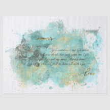 Lenço de papel da carta de amor do vintage